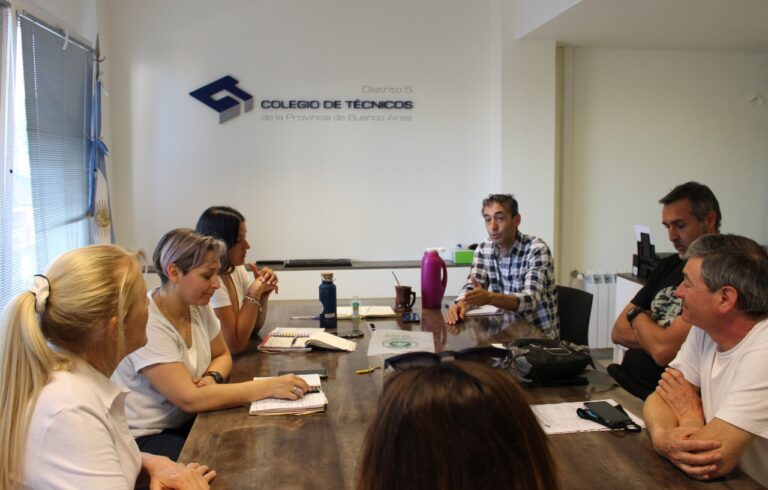 Margarita Stolbizer visitó el Colegio de Técnicos Distrito V