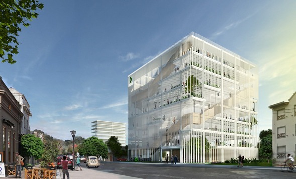 Visita de obra a la construcción del edificio inteligente de Globant