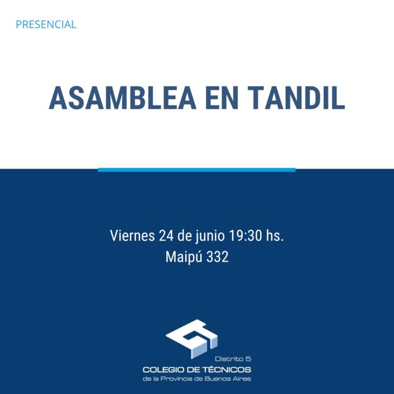 Asamblea extraordinaria en Tandil