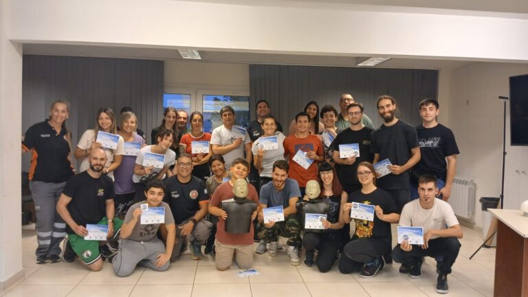 Capacitación en RCP, DEA y Primeros Socorros: jornada gran participación